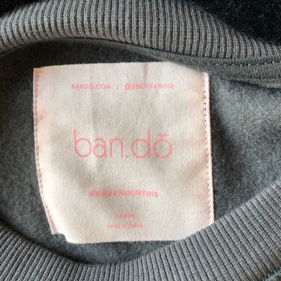 NWT Ban.do Graphic Rainbow Crewneck Sweatshirt - Picture 5 of 5